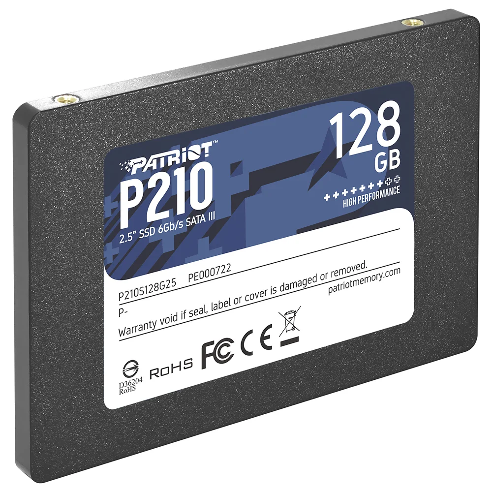 Imagem 3 de 3 do produto SSD Patriot 128GB P210 2.5" Sata 3 - P210s128g25