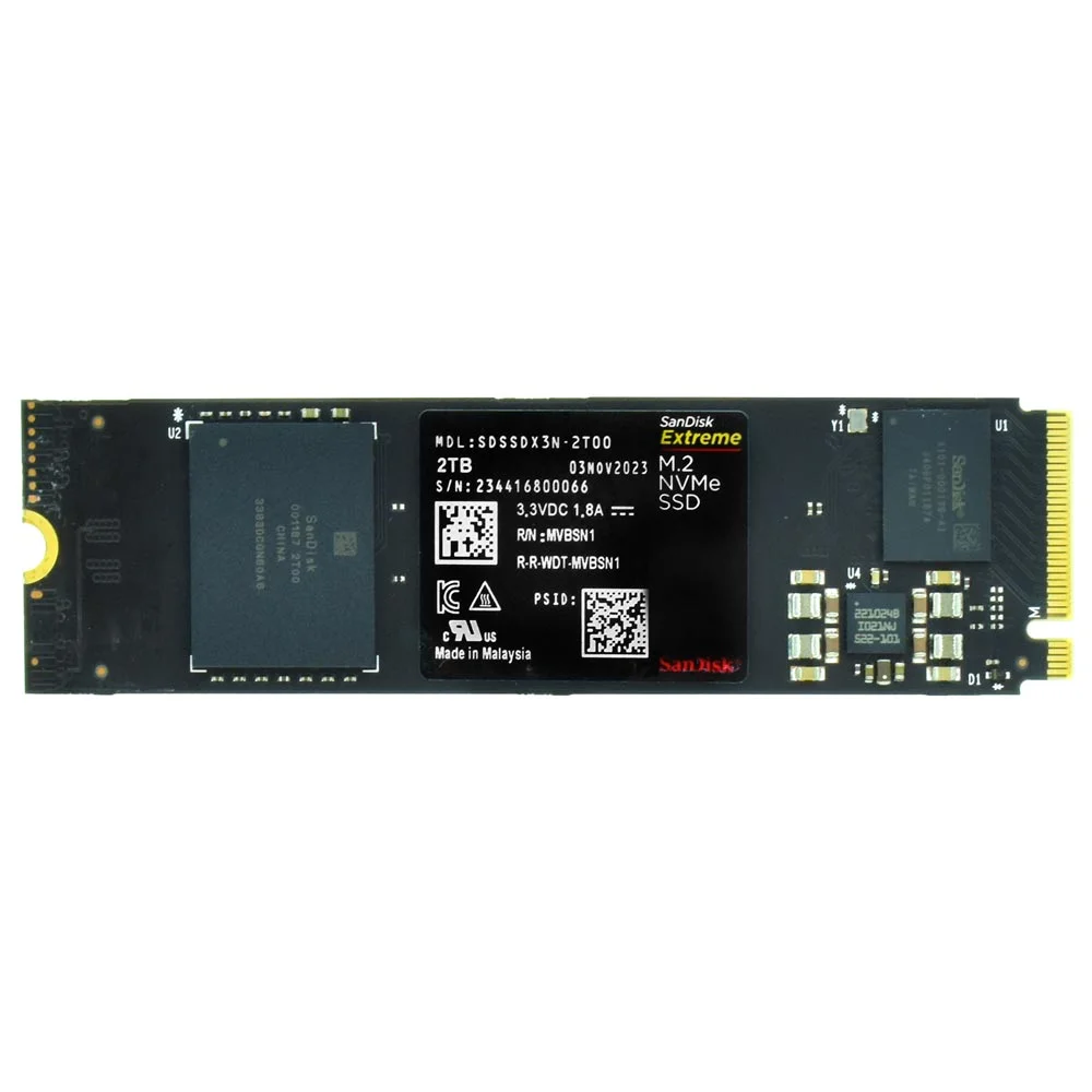 SSD Sandisk M.2 2TB Extreme Nvme - Sdssdx3n-2t00-g26