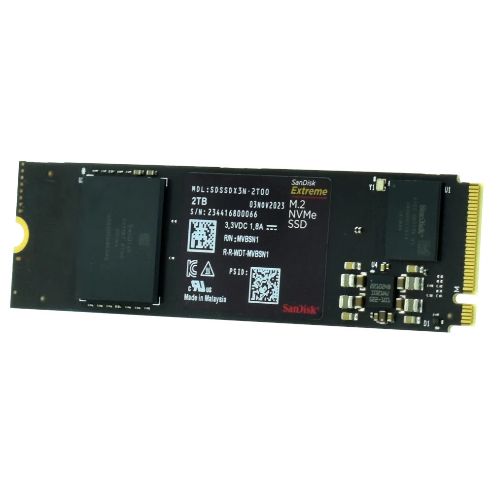 Imagem 3 de 3 do produto SSD Sandisk M.2 2TB Extreme Nvme - Sdssdx3n-2t00-g26