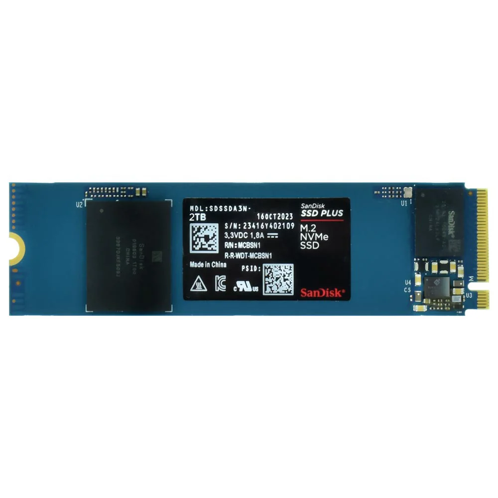 SSD Sandisk M.2 2TB Plus Nvme - Sdssda3n-2t00-g26