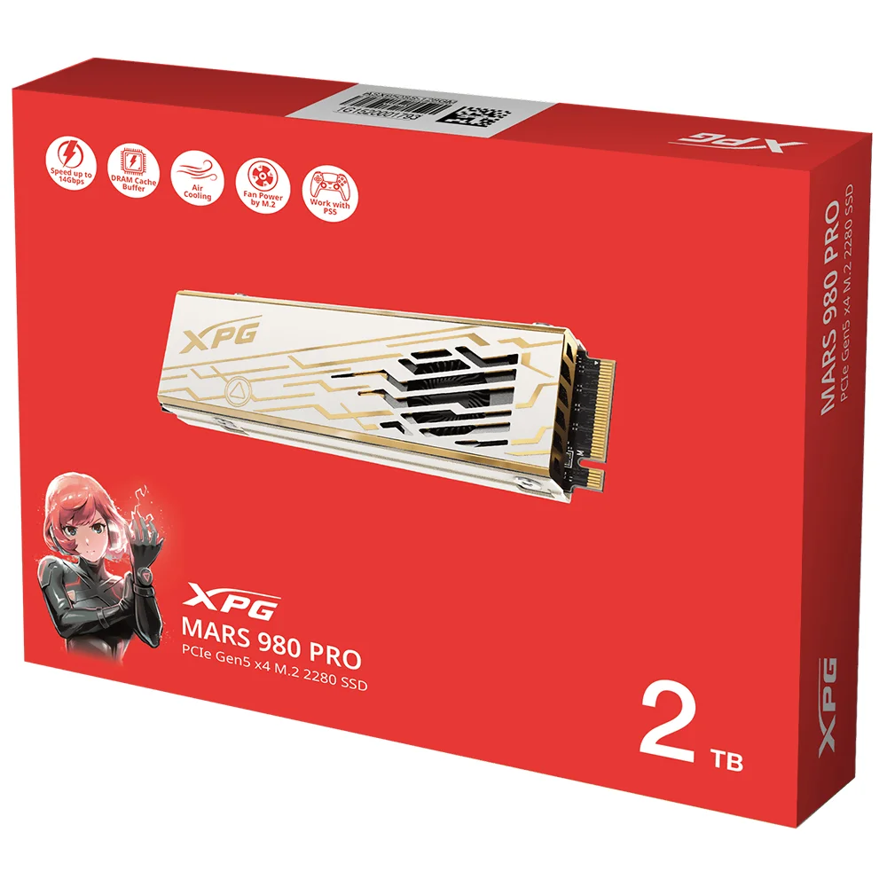 Imagem 3 de 3 do produto SSD Adata M.2 2TB Xpg Mars 980 Pro Nvme - Smar-980p-2tci