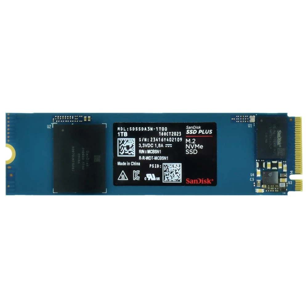 SSD Sandisk M.2 1TB Plus Nvme - Sdssda3n-1t00-g26