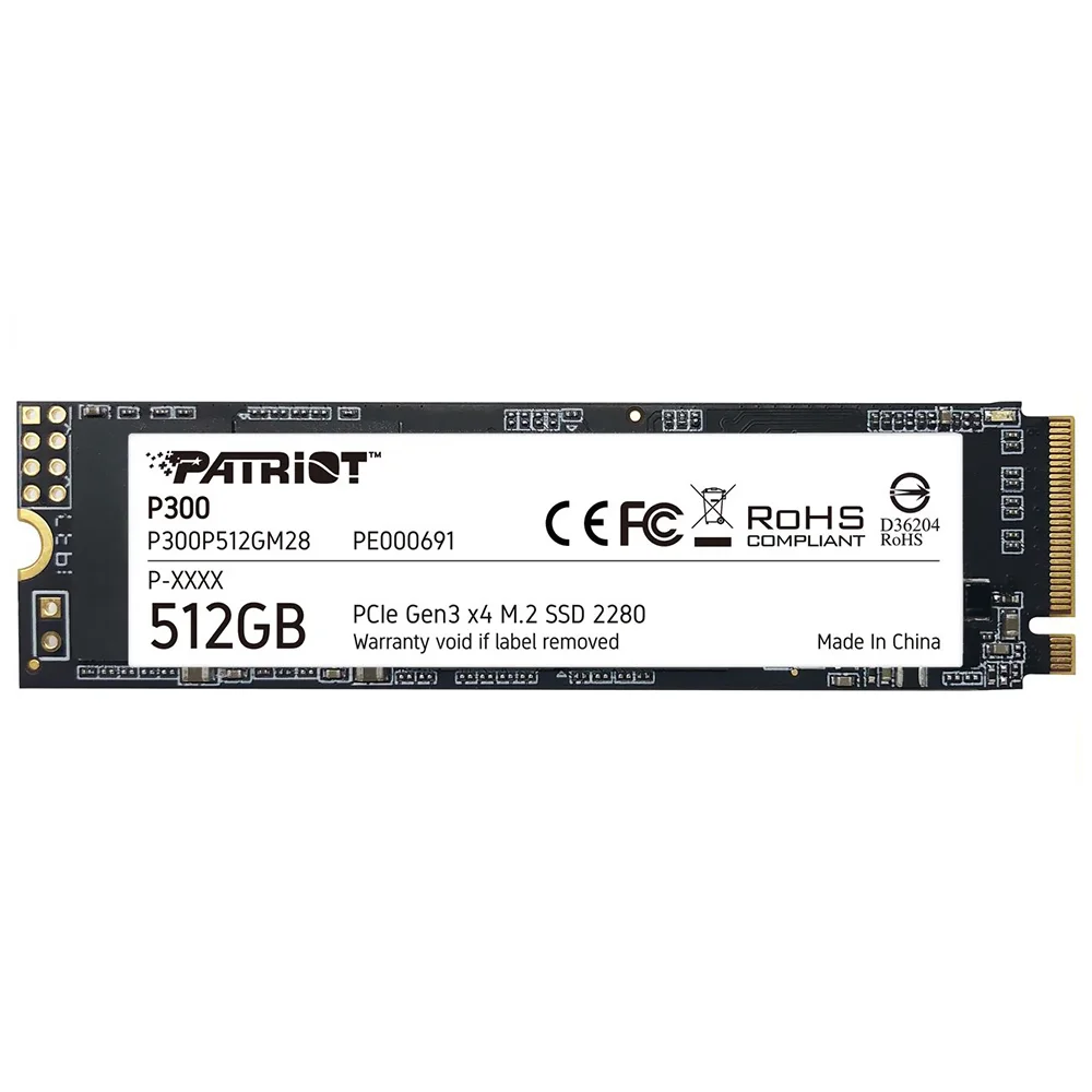 SSD Patriot M.2 512gb P300 Nvme - P300p512gm28