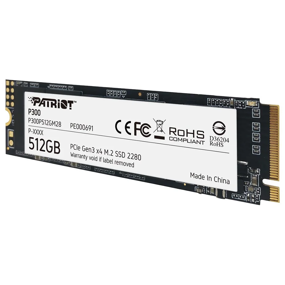 Imagem 3 de 3 do produto SSD Patriot M.2 512gb P300 Nvme - P300p512gm28