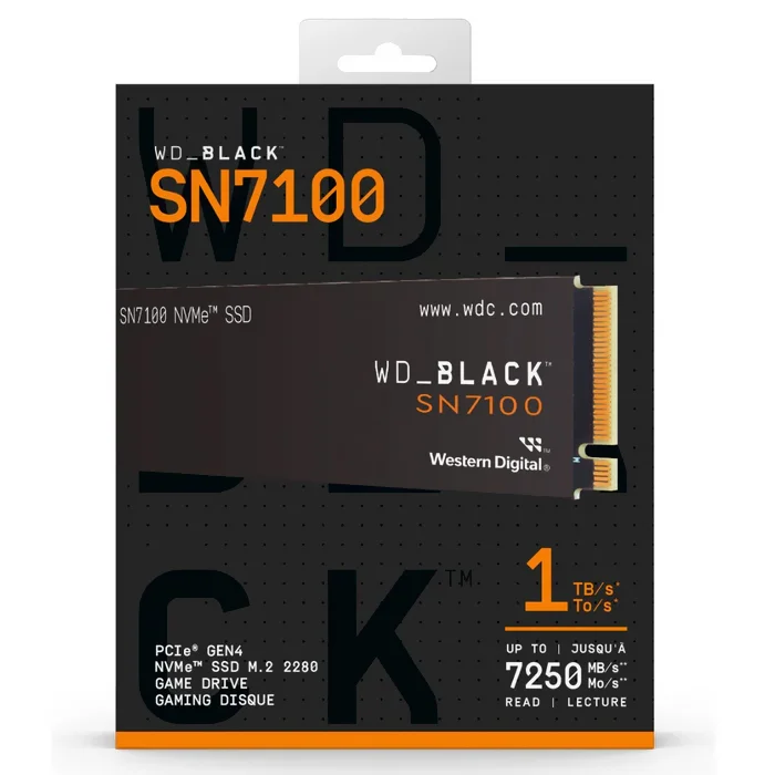 SSD WD M.2 1TB Black Sn7100 Nvme - Wds100t4x0e