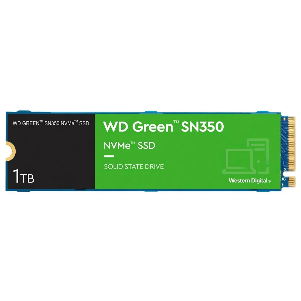 SSD WD M.2 1TB Sn350 Green Nvme - Wds100t3g0c