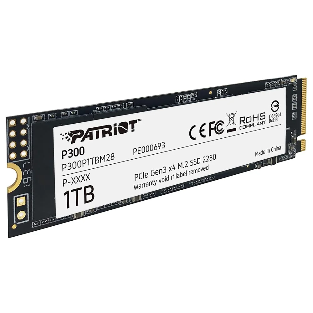 Imagem 2 de 3 do produto SSD Patriot M.2 1TB P300 Nvme - P300p1TBm28