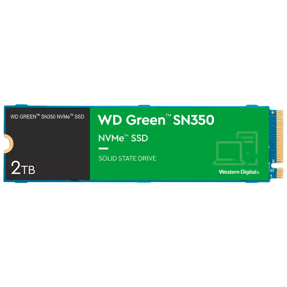 SSD WD M.2 2TB Sn350 Green Nvme - Wds200t3g0c