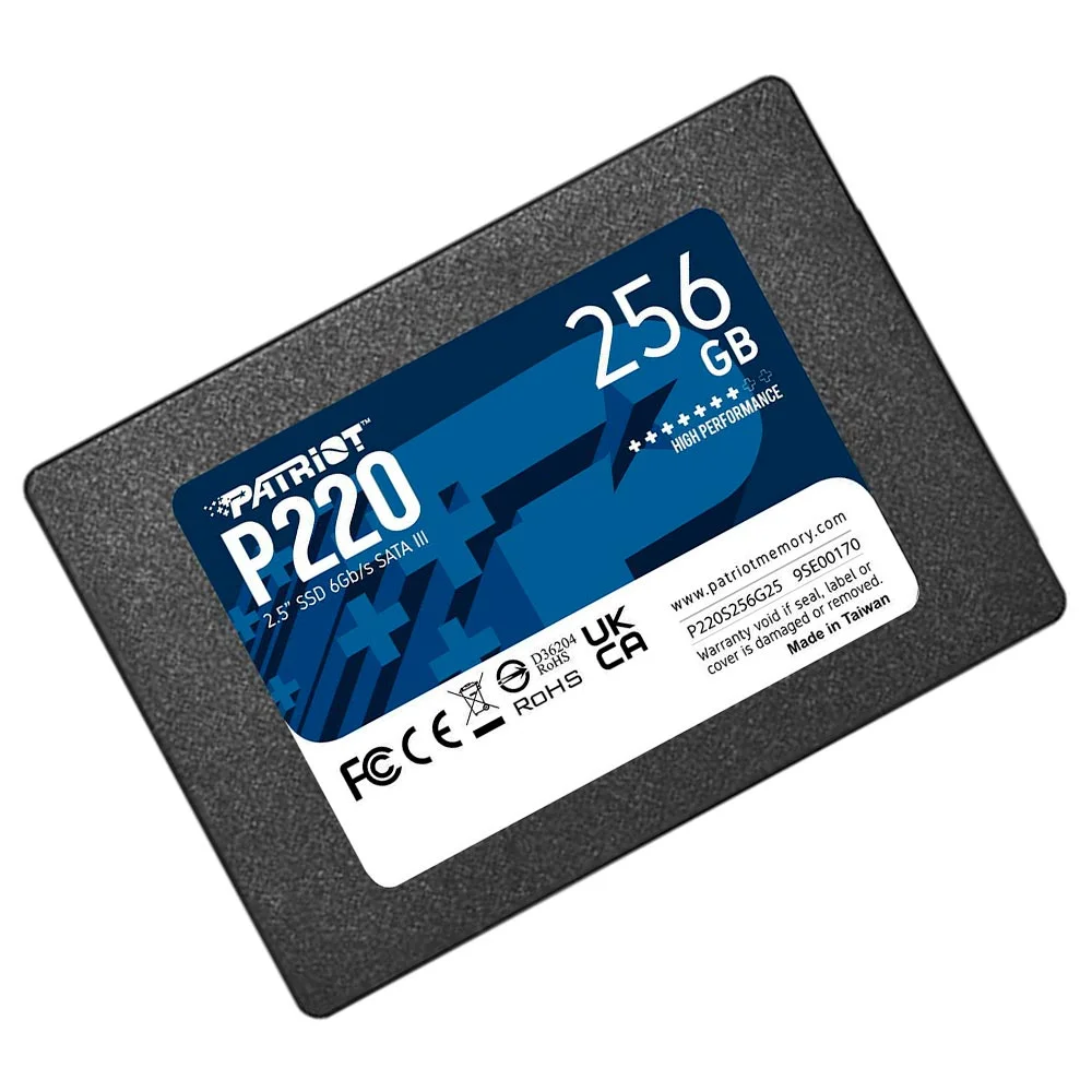 Imagem 2 de 3 do produto SSD Patriot 256gb P220 2.5" Sata 3 - P220s256g25