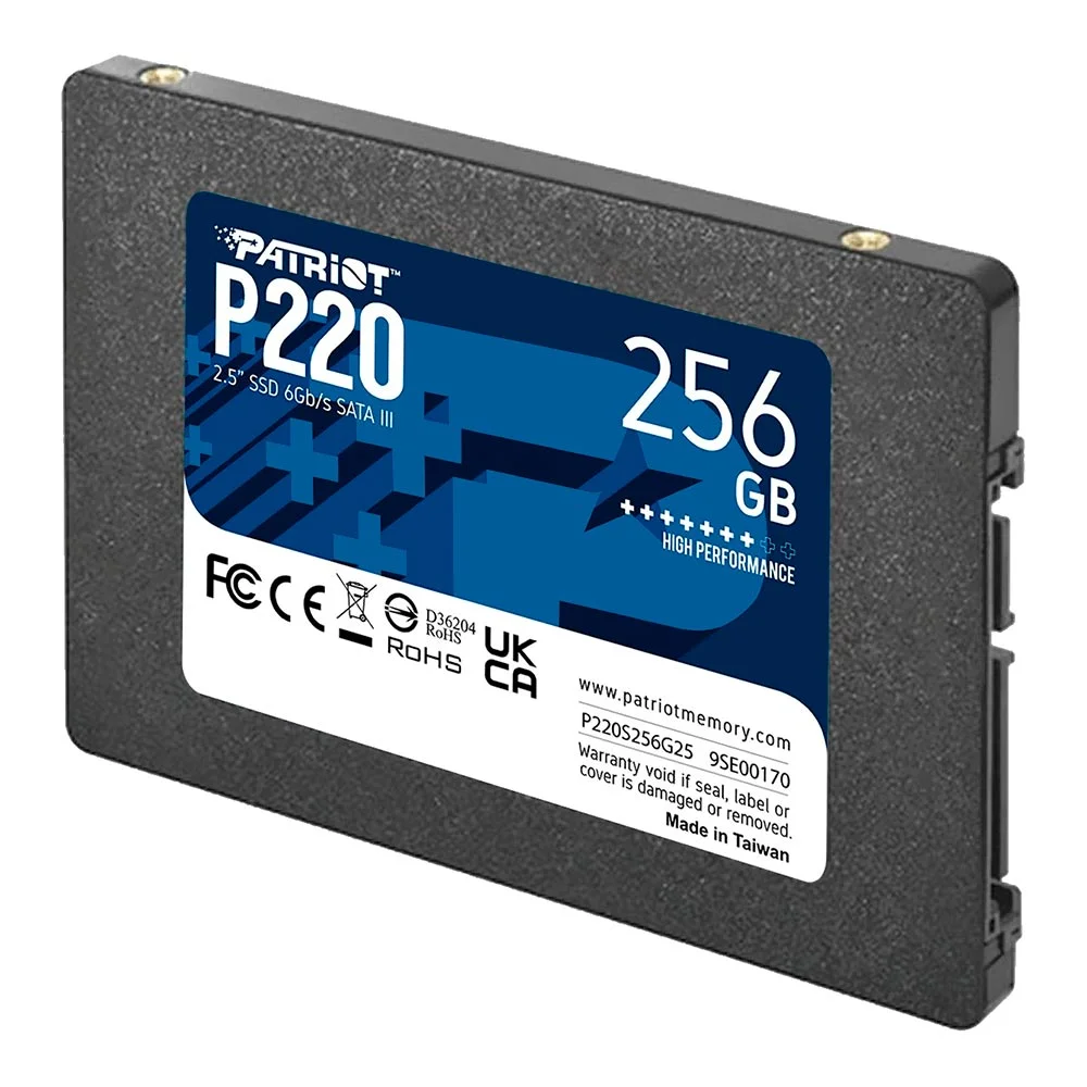 Imagem 3 de 3 do produto SSD Patriot 256gb P220 2.5" Sata 3 - P220s256g25