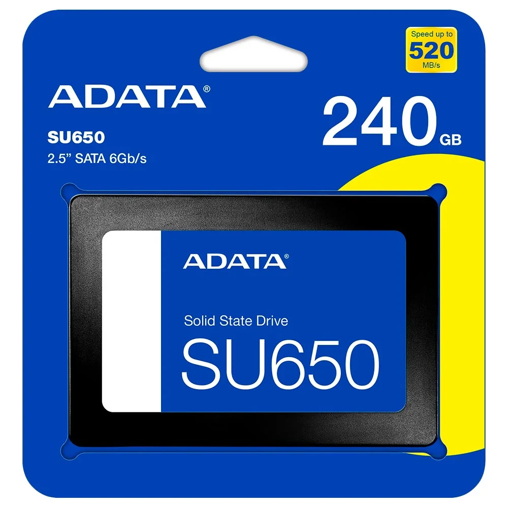 Imagem 2 de 3 do produto SSD Adata 240GB Su650 2.5" Sata 3 - Asu650ss-240gt-r