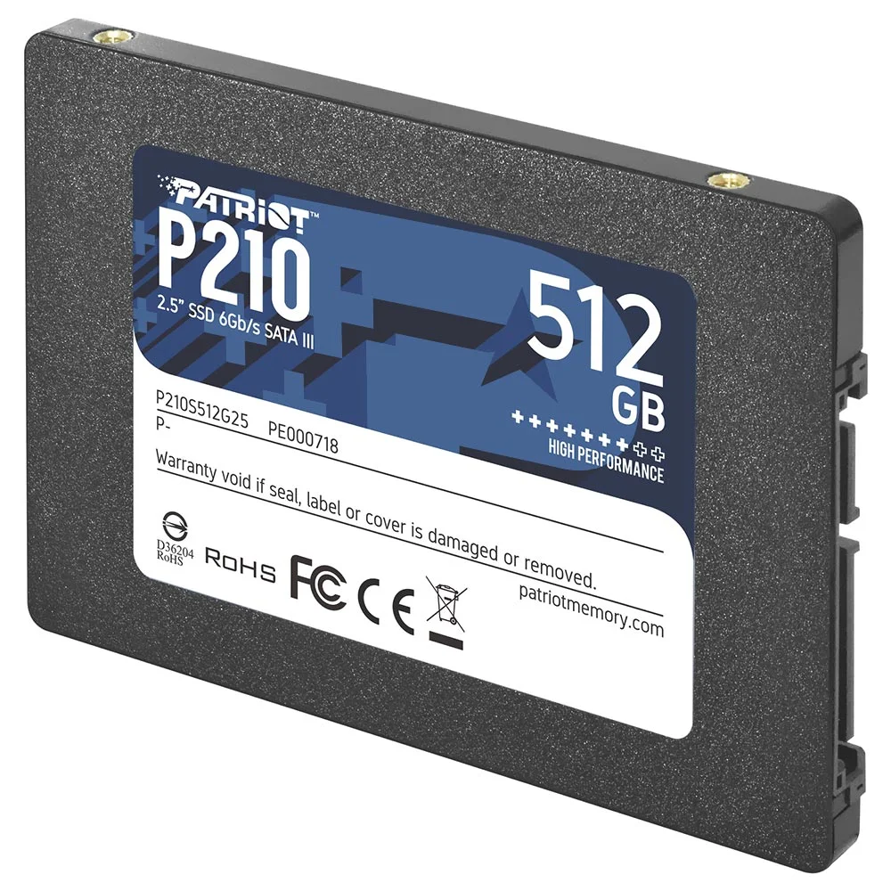 Imagem 2 de 3 do produto SSD Patriot 512gb P210 2.5" Sata 3 - P210s512g25