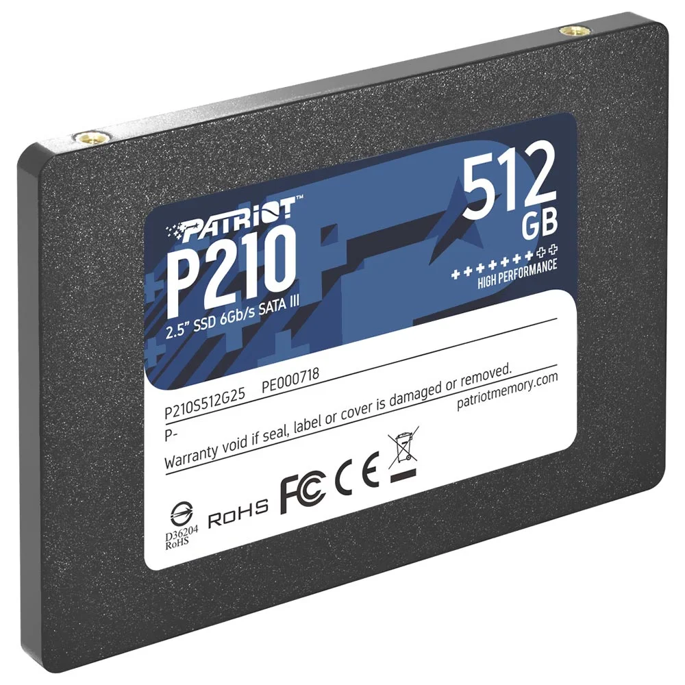 Imagem 3 de 3 do produto SSD Patriot 512gb P210 2.5" Sata 3 - P210s512g25