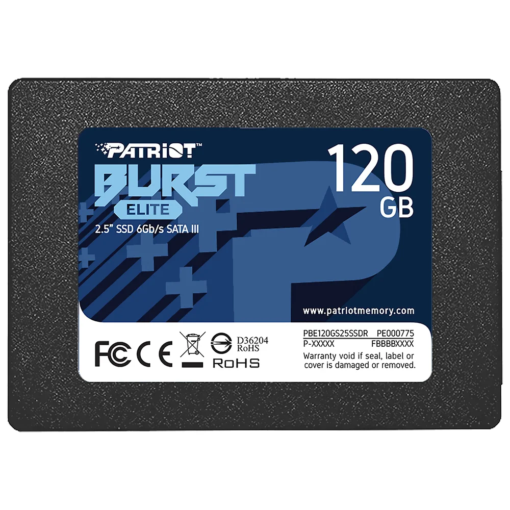 SSD Patriot 120GB Burst Elite 2.5" Sata 3 - Pbe120gs25ssdr