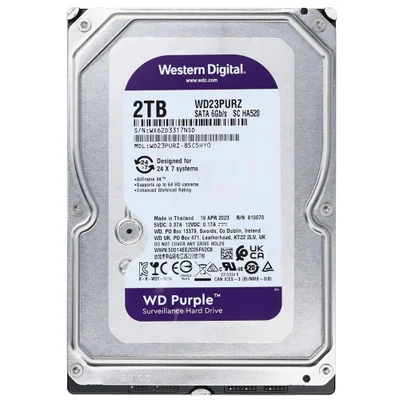 Hd WD 2TB Wd Purple 3.5" Sata 3 5400rpm - Wd23purz (garantia Br)