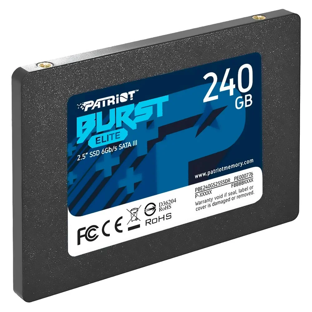 SSD Patriot 240GB Burst Elite 2.5" Sata 3 - Pbe240gs25ssdr SSD Patriot 240GB Burst Elite 2.5" Sata 3 - Pbe240gs25ssdr