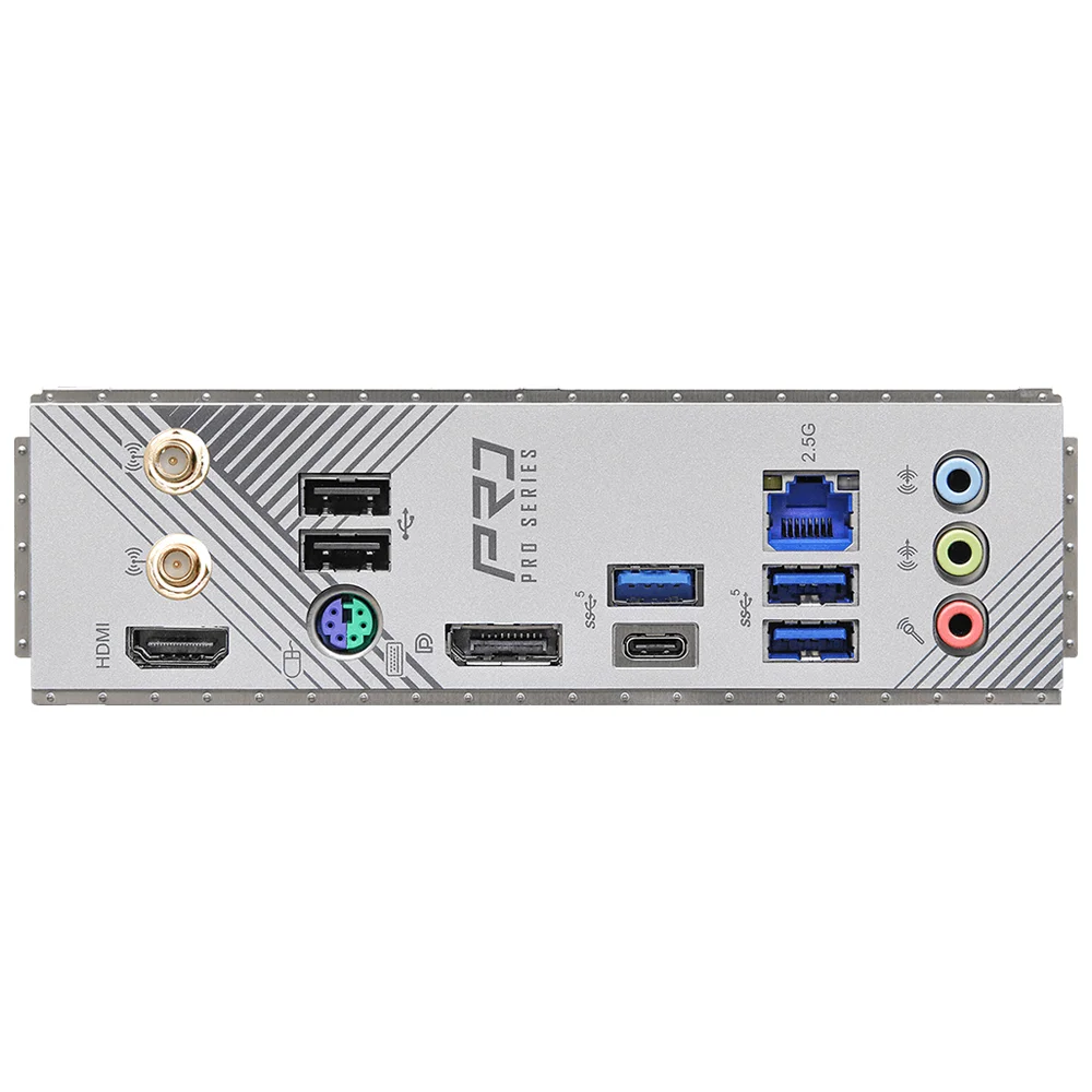 Imagem 2 de 3 do produto Placa Mãe Asrock B760m Pro Rs Wi-fi Socket LGA  1700 Ddr5 Micro Atx Bluetooth 5.2 PCie 4.0 RGB 4x Dimm