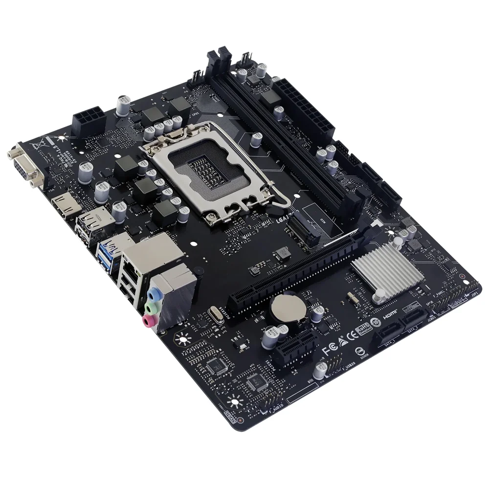 Imagem 3 de 3 do produto Placa Mãe Biostar H610mhc Socket LGA  1700 Ddr4 Micro Atx 2x Dimm 64gb PCie 4.0 Usb 3.2 HDMI Áudio 7.1