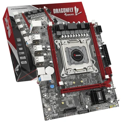 Placa Mãe Keepdata X79-kdxdragonfly Socket LGA 2011 Ddr3 Atx 4 Slots Memória Suporte Crossfire Sli