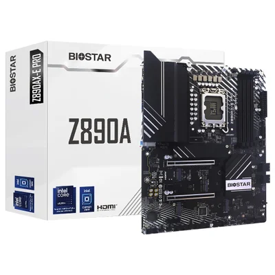 Placa Mãe Biostar Z890ax-e Pro Socket LGA 1851 Ddr5 Atx 4xdimm PCie 5.0 Usb 3.2 Gen 2 RGB Gamer