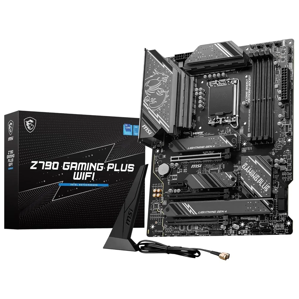 Placa Mãe Msi Z790 Gaming Plus Wi-fi LGA 1700 Ddr5 Atx Bluetooth 5.2 4 Slots Memória RGB Gamer