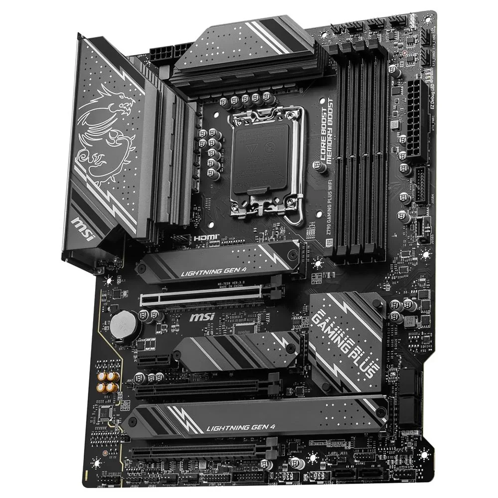 Imagem 3 de 3 do produto Placa Mãe Msi Z790 Gaming Plus Wi-fi LGA  1700 Ddr5 Atx Bluetooth 5.2 4 Slots Memória RGB Gamer