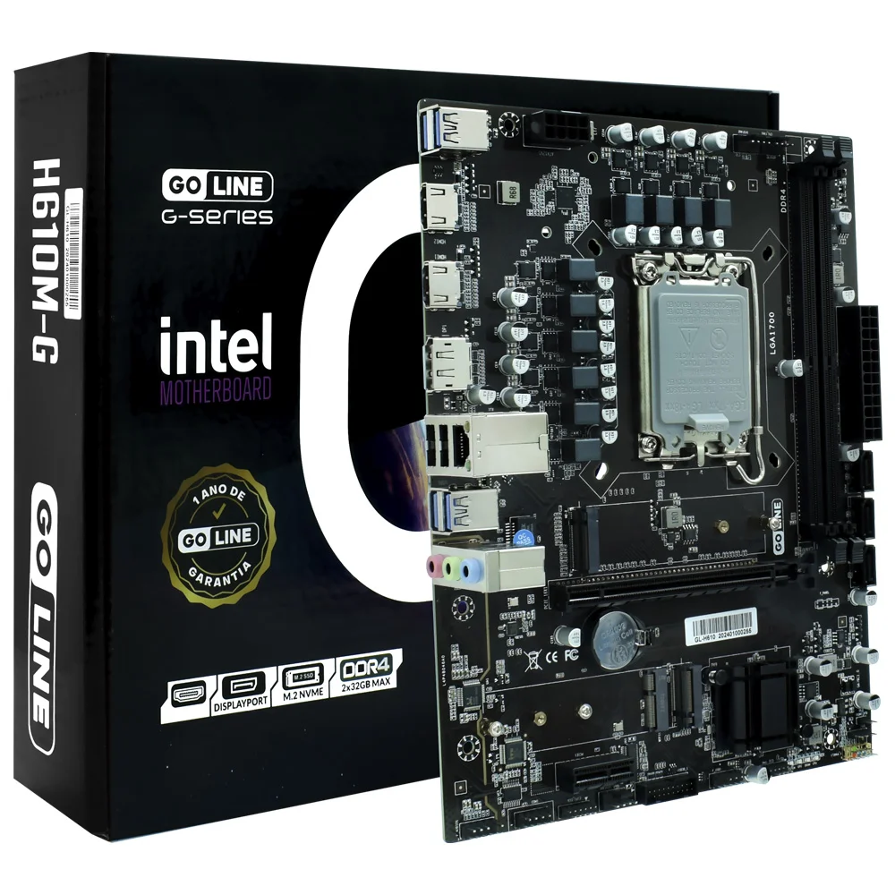 Placa Mãe Goline H610m-g Socket LGA 1700 / Ddr4