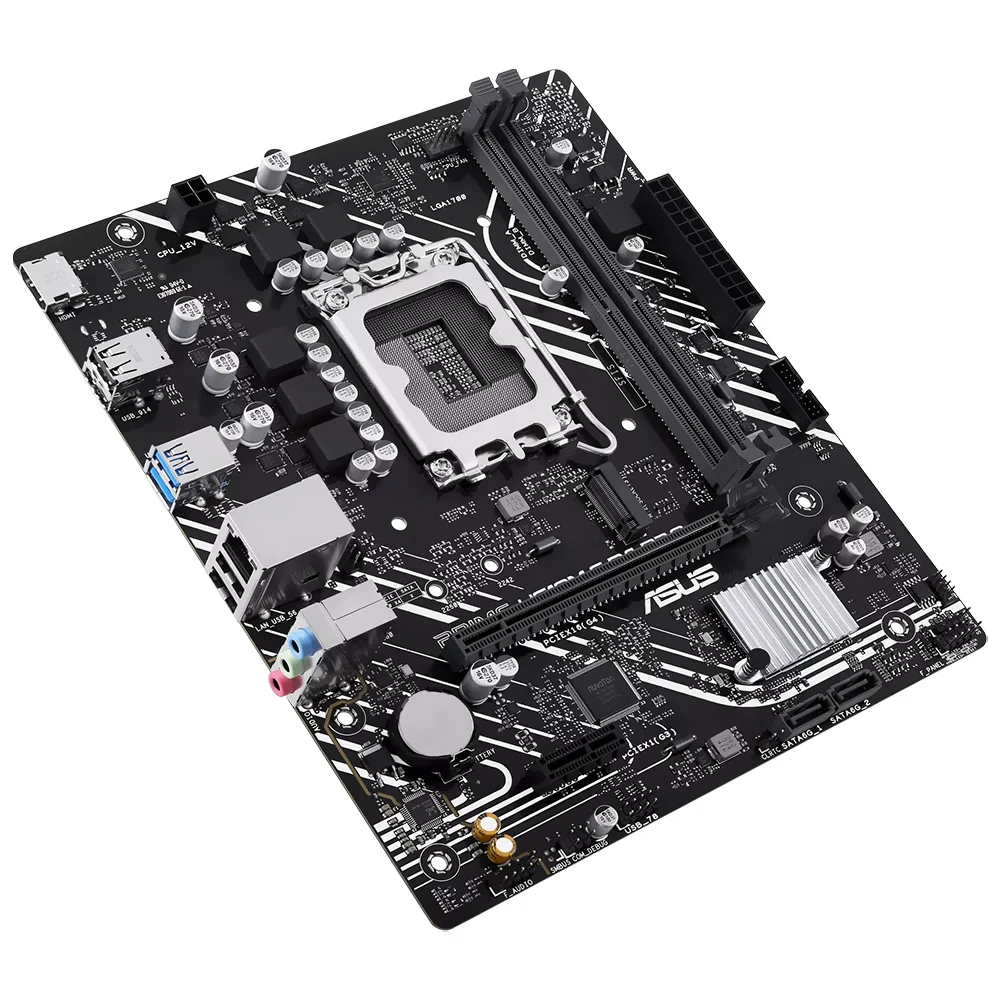 Imagem 3 de 3 do produto Placa Mãe Asus Prime H610m-f D4 R2.0 Socket LGA  1700 Ddr4 Micro Atx 4x Sata 6gb/s 2x M.2 12gb/s Usb 3.2 Gen 1