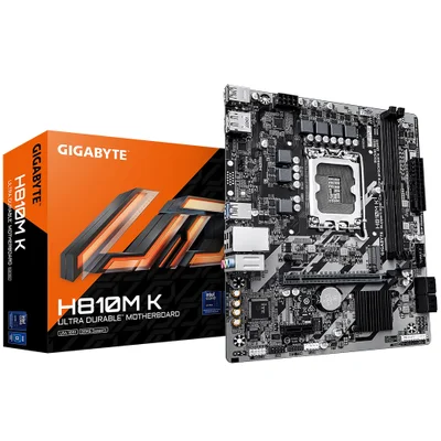 Placa Mãe Gigabyte H810m K Socket LGA 1851 Ddr5 Micro Atx 1x PCie 4.0 2x Sata 6gb/s 4x Usb 3.2 Gen 1