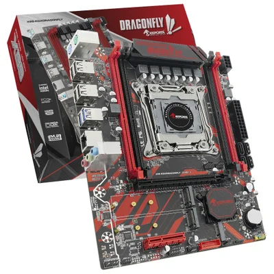 Placa Mãe Keepdata X99-kdxdragonfly Socket LGA 2011-v3 Ddr4 Atx 4 Slots Memória Suporte Overclocking Usb 3.0 Sata 6gb/s