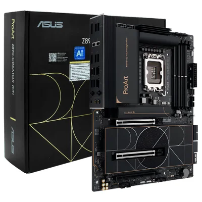 Placa Mãe Asus Proart Z890-creator Wi-fi Socket LGA 1851 Ddr5 Atx Wi-fi 6 Bluetooth 5.2 4x M.2 RGB Gamer Profissional