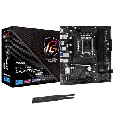 Placa Mãe Asrock B760m Pg Lightning Wi-fi Socket LGA  1700 / Ddr5