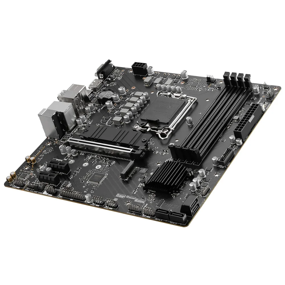 Imagem 3 de 3 do produto Placa Mãe Msi Pro B760m-p Socket LGA  1700 Vga Ddr5 Micro Atx 4x Sata 6gb/s Usb 3.2 Gen 2 Gaming