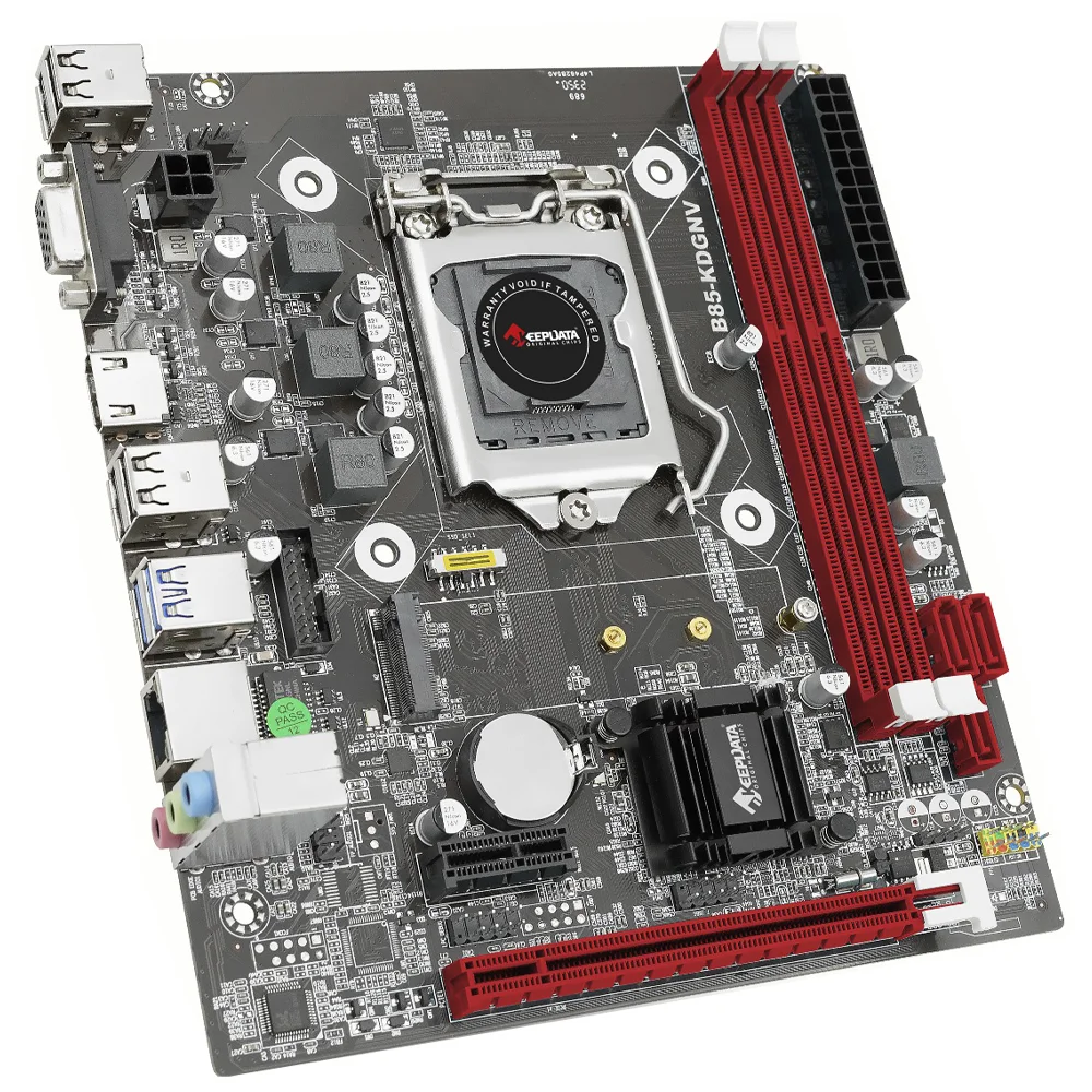 Imagem 3 de 3 do produto Placa Mãe Keepdata B85-kdgnv Socket LGA  1150 Vga Ddr3 32gb Suporte Intel 4ª Geração Chipset B85 Atx