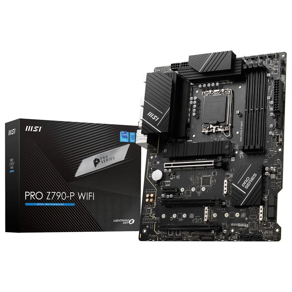 Placa Mãe Msi Pro Z790-p Wi-fi LGA 1700 Ddr5 Atx Bluetooth 5.2 4x M.2 6x Sata RGB Gamer