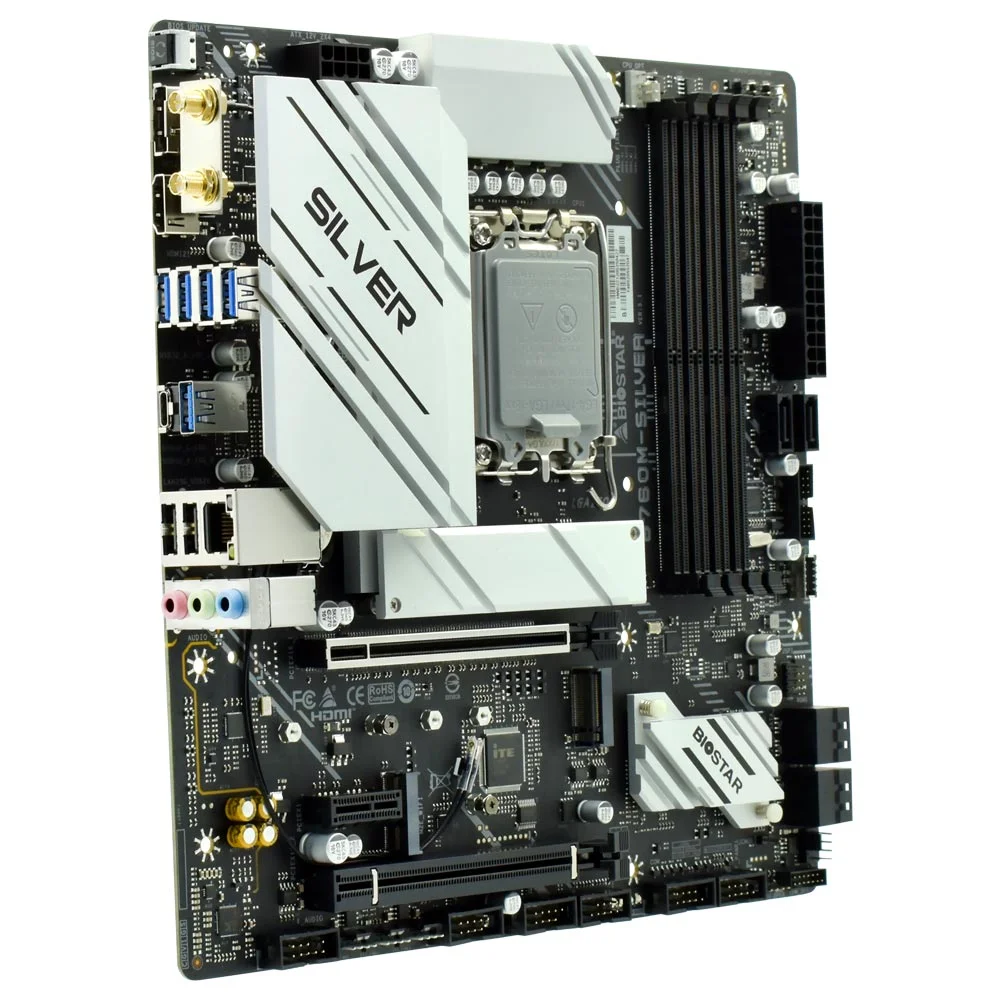 Imagem 3 de 3 do produto Placa Mãe Biostar B760m-silver Socket LGA  1700 / Ddr5