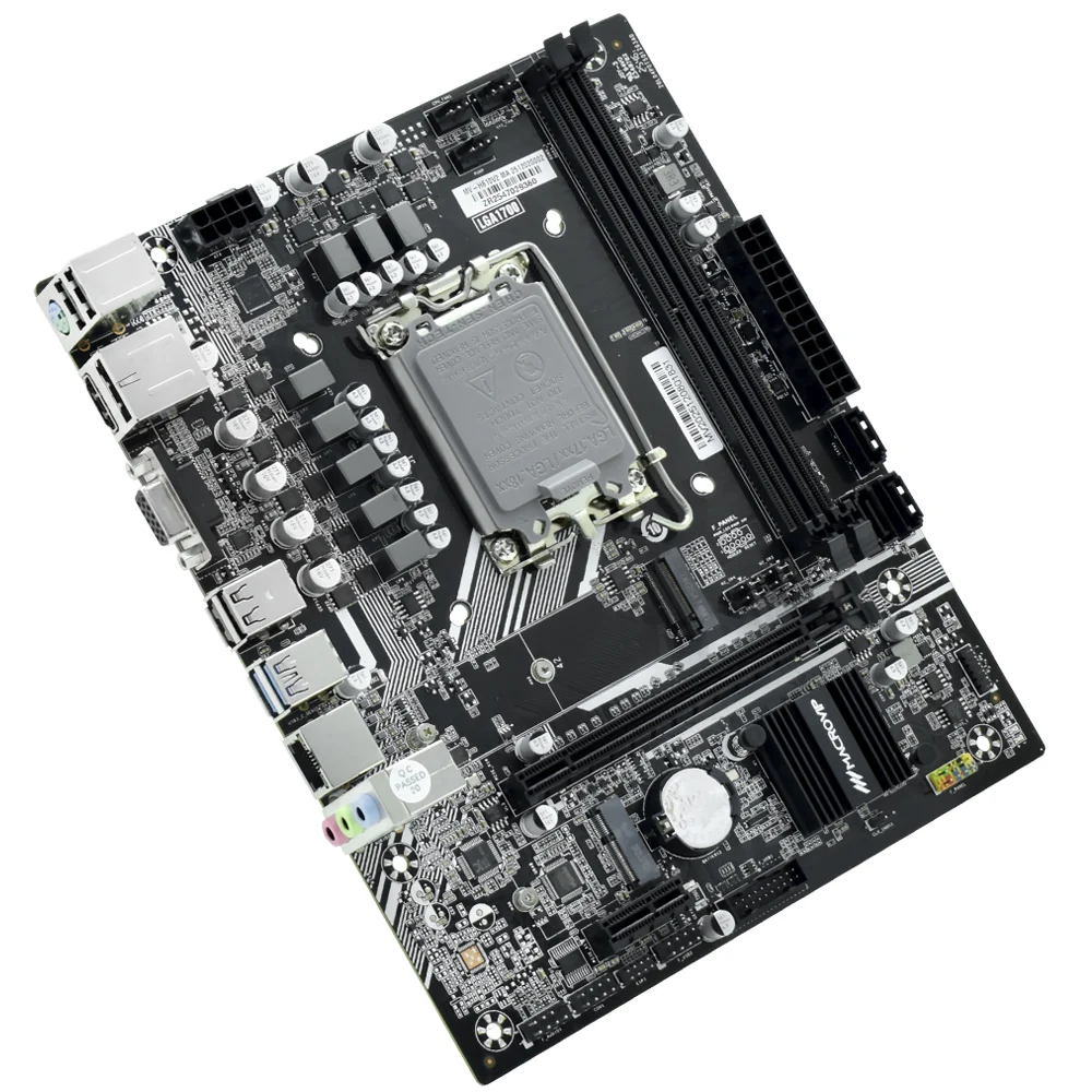 Imagem 2 de 3 do produto Placa Mãe Macrovip Mv-h610v2 Socket LGA  1700 Vga Ddr5 Atx 4x Sata 3.0 2x M.2 PCie 4.0 Ideal Para Gaming