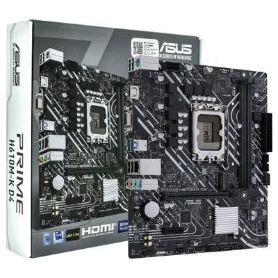 Placa Mãe Asus Prime H610m-k D4 Socket LGA 1700 / Vga / Ddr4