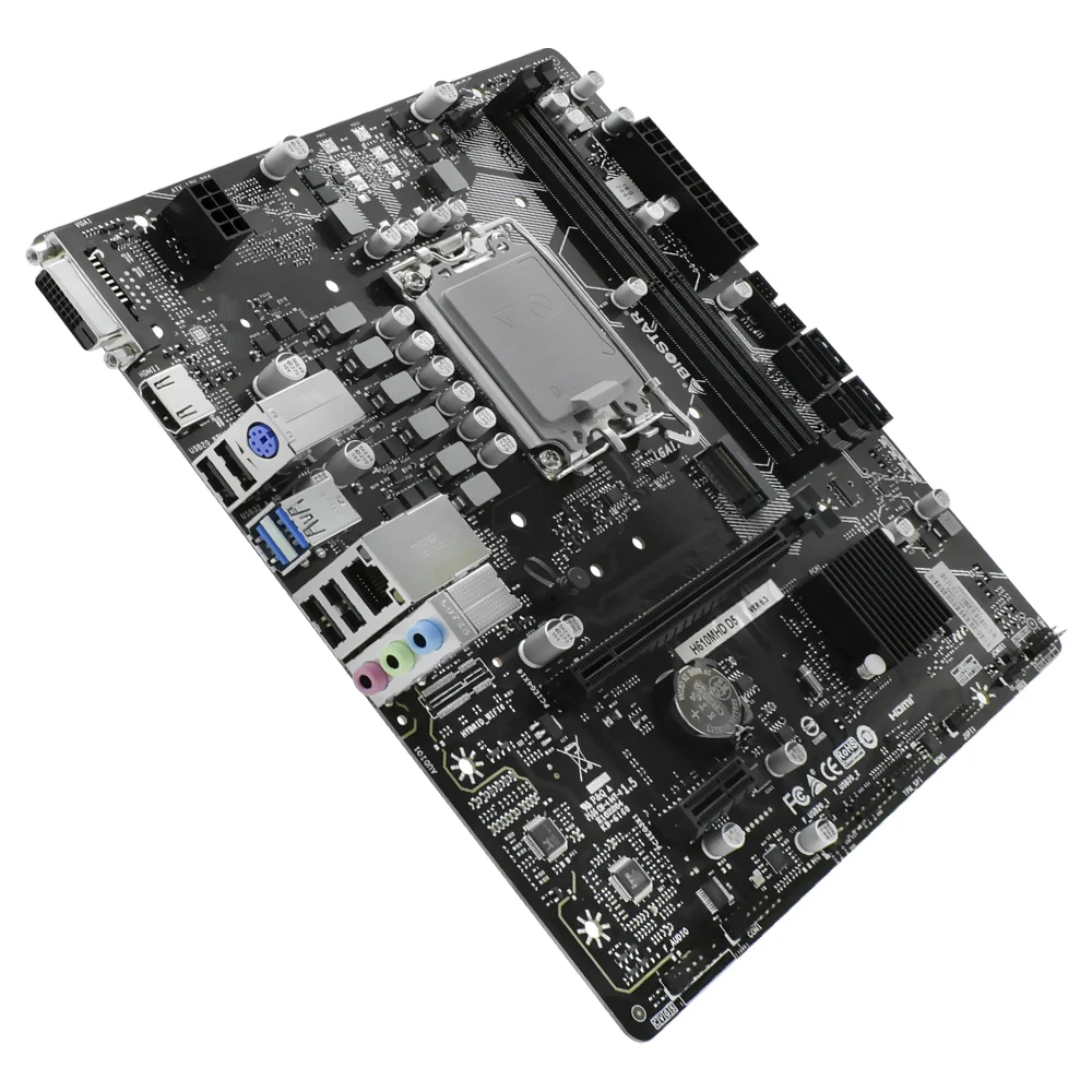 Imagem 2 de 3 do produto Placa Mãe Biostar H610mhd D5 Socket LGA  1700 Ddr5 Micro Atx 2x Ddr5 4800mhz PCie 4.0 Usb 3.2 Gen1