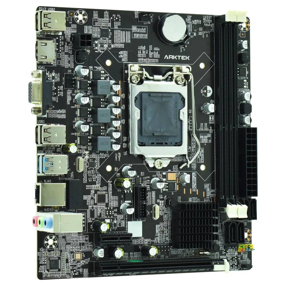 Imagem 2 de 3 do produto Placa Mãe Arktek Ak-b75m El Socket LGA  1155 / Vga / Ddr3