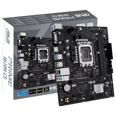 Placa Mãe Asus Prime H610m-cs Socket LGA 1700 Ddr5 Micro Atx 2x Dimm 4800mhz PCie 4.0 HDMI Usb 3.2 Gen 1