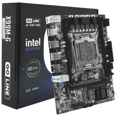 Placa Mãe Goline X99m-g Socket LGA  2011-3 Ddr4 Atx 8 Slots Memória Suporte Crossfire Usb 3.0 Sata Iii