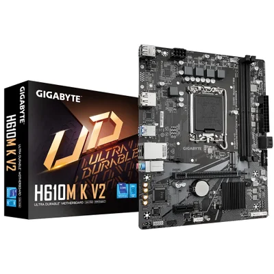 Placa Mãe Gigabyte H610m K V2 Socket LGA 1700 / Ddr5