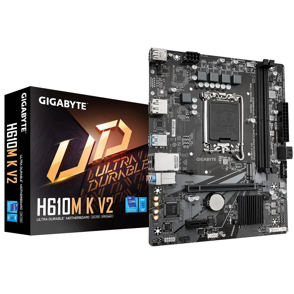 Placa Mãe Gigabyte H610m K V2 Socket LGA 1700 / Ddr5