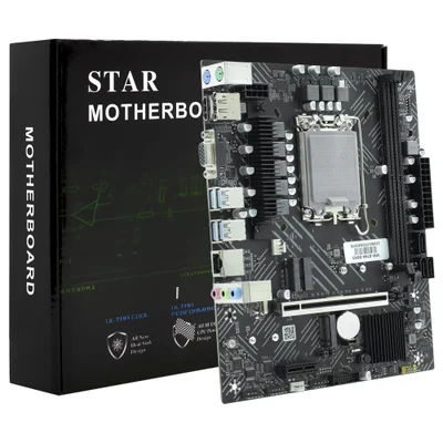 Placa Mãe Star B760 LGA 1700 Ddr5 Atx Chipset B760 4 Slots Memória 128GB Suporte PCie 5.0 Usb 3.2 Gen 2