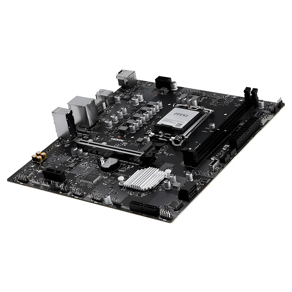 Imagem 3 de 3 do produto Placa Mãe Msi Pro H810m-e Socket LGA  1851 Ddr5 Micro Atx 2x Dimm 64gb Suporte Intel 10ª E 11ª Geração