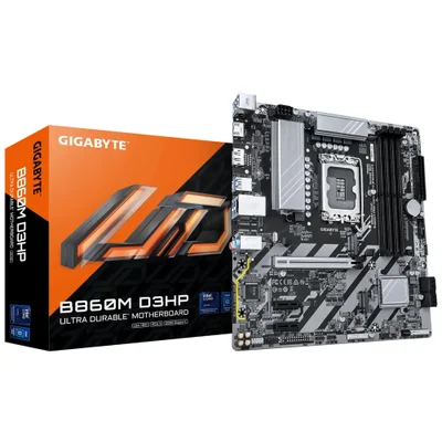 Placa Mãe Gigabyte B860m D3hp Socket LGA 1851 Ddr5 Micro Atx 4 Slots Memória Suporte Intel 12ª Geração