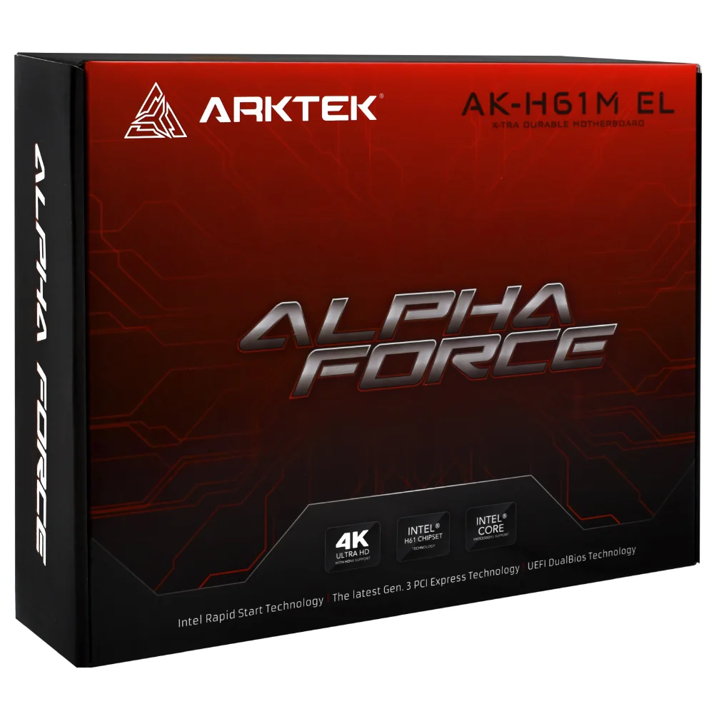 Imagem 2 de 3 do produto Placa Mãe Arktek Ak-h61m El Socket LGA  1155 / Vga / Ddr3