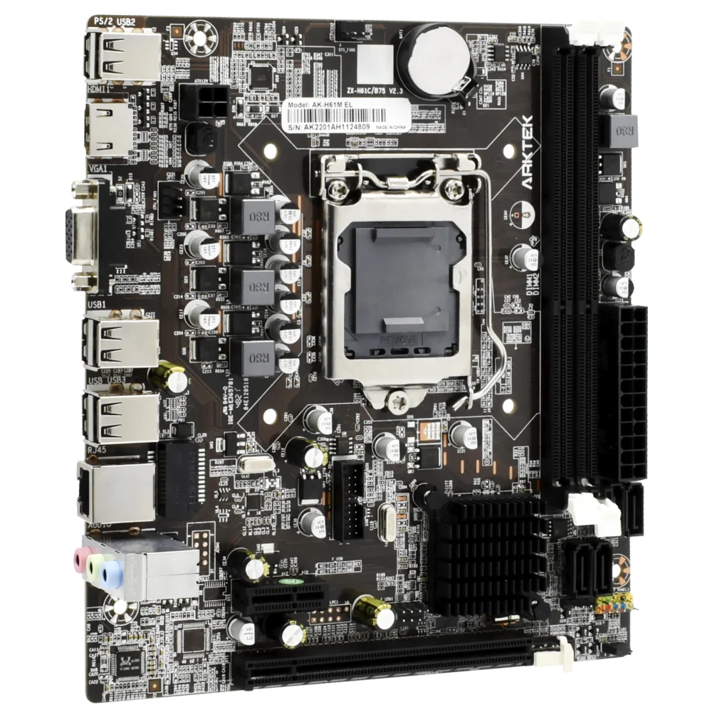 Imagem 3 de 3 do produto Placa Mãe Arktek Ak-h61m El Socket LGA  1155 / Vga / Ddr3