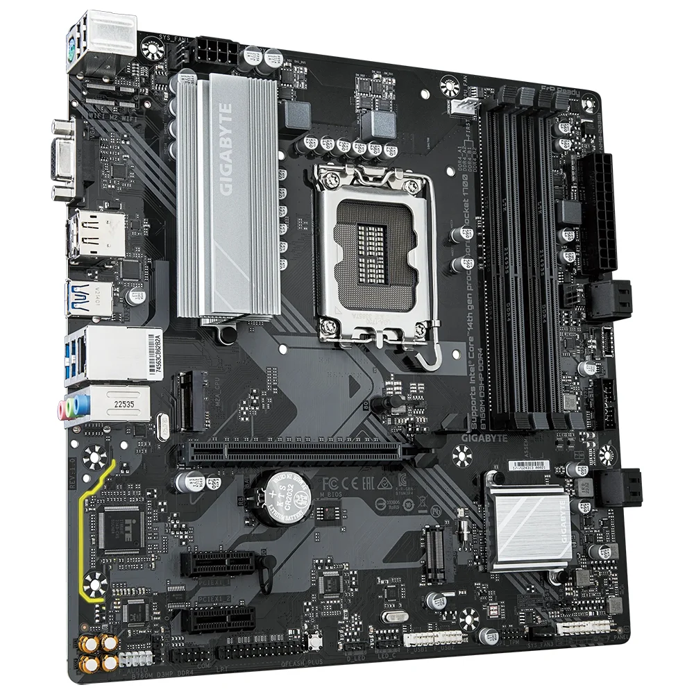 Imagem 2 de 3 do produto Placa Mãe Gigabyte B760m D3hp Ddr4 Socket LGA  1700 Micro Atx Vga 4x Ddr4 3200mhz Suporte 10ª/11ª Geração Intel